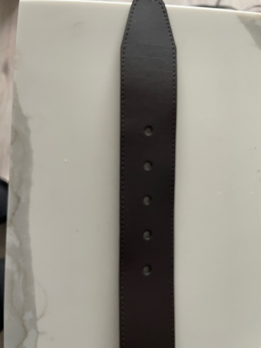 MICHAEL KORS - Brown Leather Belt with Gold Buckle - Picture 6 of 6